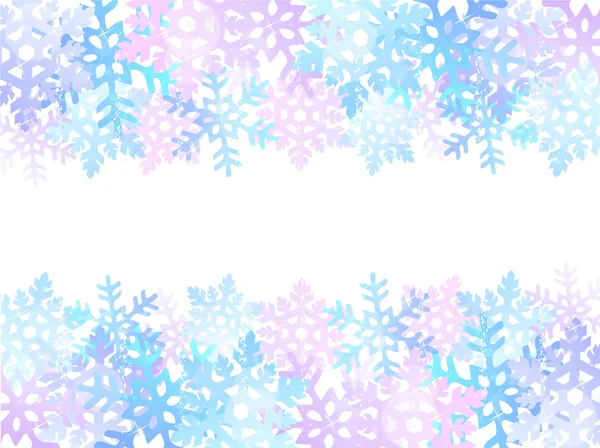 Christmas snow background 　 — Vector de stock